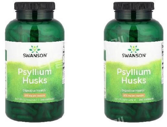 Swanson Psyllium Husk 스완슨 실리엄 허스크 610mg 300캡슐 2팩, 300정, 2개 - 쿠팡