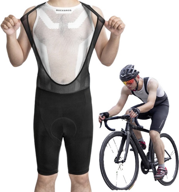 서희물류 여름용 신축성 자전거 빕숏 5부 패드바지 남성 라이딩 팬츠