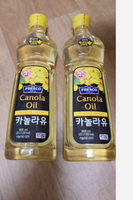 오뚜기 프레스코 카놀라유, 900ml, 2개