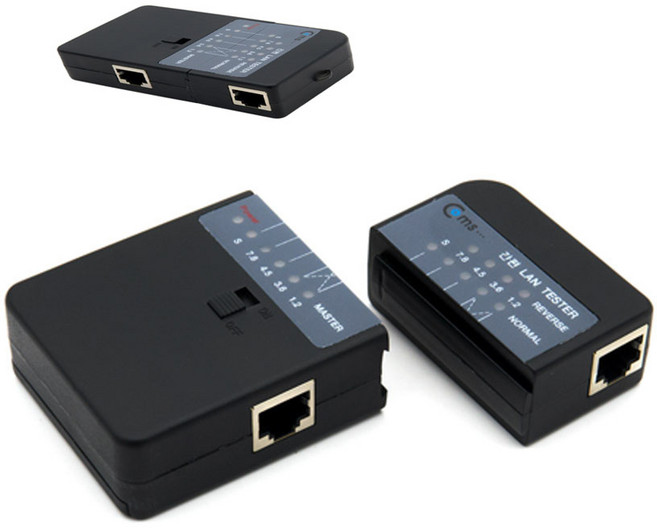 국산 분리형 UTP STP 랜테스터기 원거리 체크 랜선 제작 케이블 RJ-45 불량 단선 휴대용 테스트기 네트워크