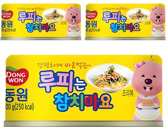 동원참치 루피는 참치마요, 100g, 3개
