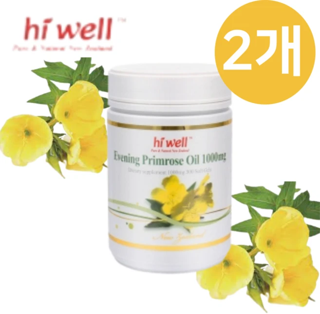 하이웰 달맞이꽃종자유 1000mg 300소프트젤, 300정, 2개 - 쿠팡