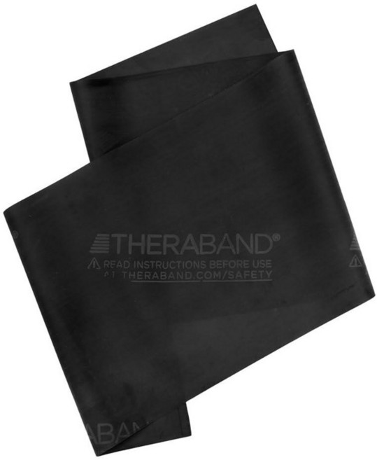 THERA밴드 전문 라텍스 저항 밴드 상체 및 하체 운동 물리 치료 필라테스 가정 운동을 위한 개별 1.8m(6피트) 탄성 1.8m(6피트) 그린 헤비 레벨 4_1, Black - Special Heavy_168325