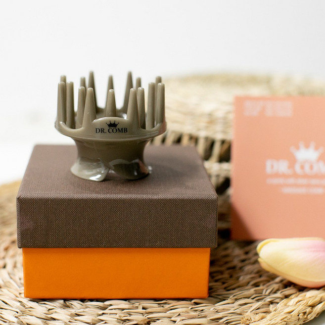 은괄사1개 닥터콤 괄사빗 두피케어 탈모 빈모에 도움, 닥터콤 은괄사 1개, 그레이