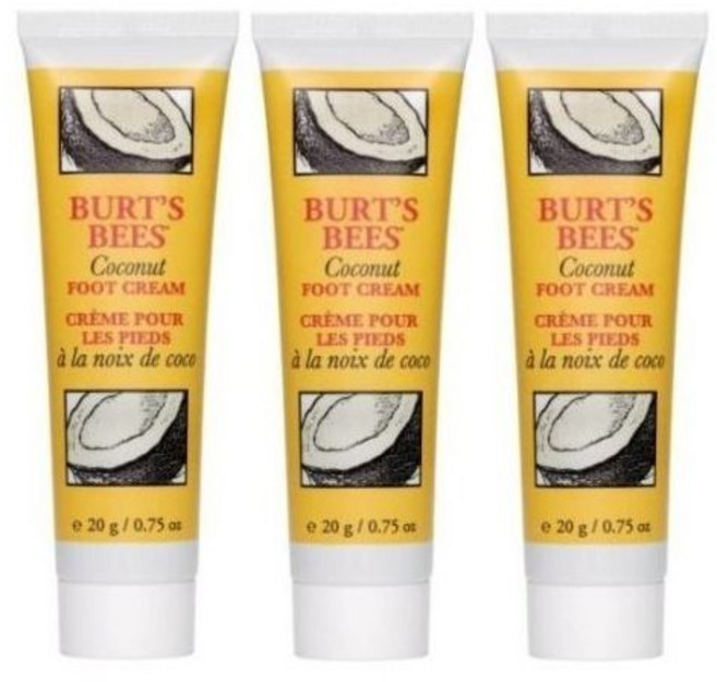 Burt's Bees 코코넛 풋 크림 0.75온스 3팩 102940, 1개입
