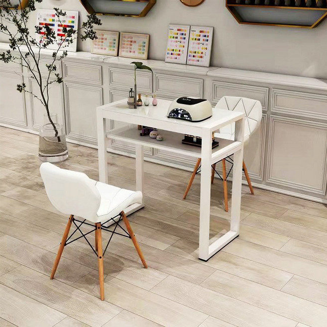 네일 테이블 네일샵 1인 시술대 책상 가구, 1개, 화이트120