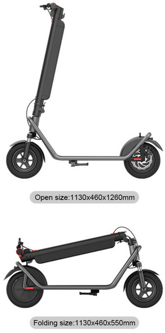 ZU 電動滑板車 X11 物理雙避震 續航30-45公里, 1個, 沉穩鐵灰色