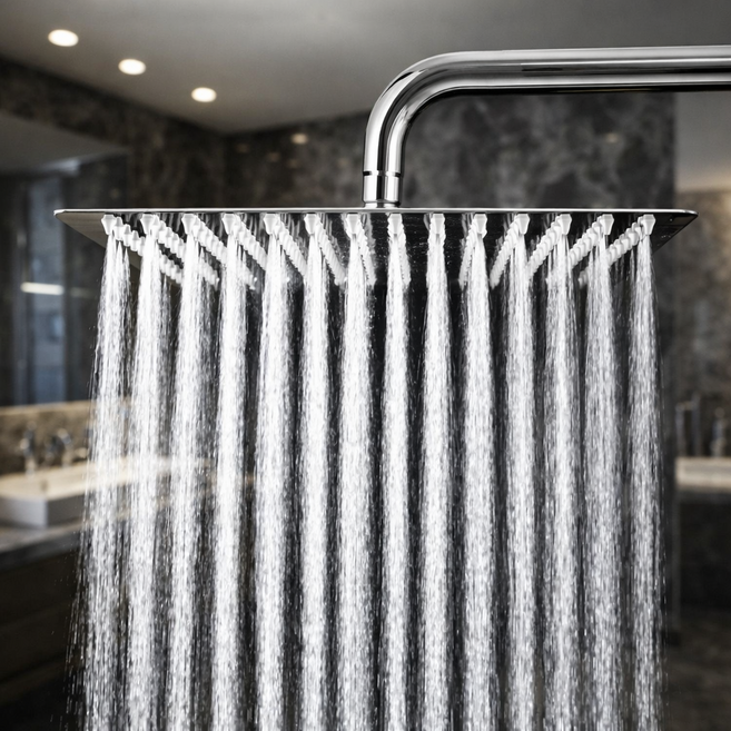 오니트 스테인리스 해바라기헤드 스텐 샤워기헤드, 실버, 1개