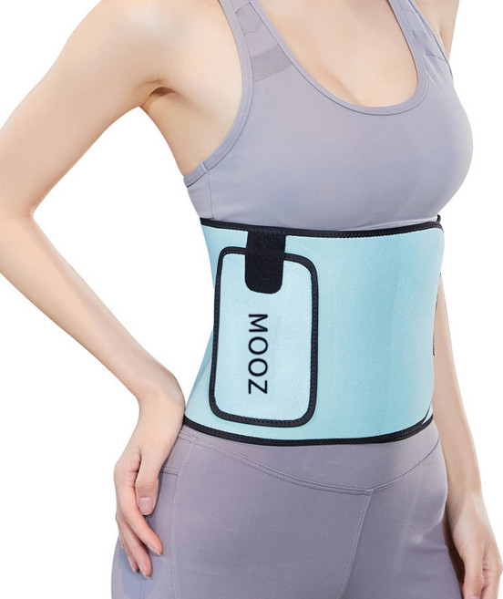 무즈 스포츠 허리 보호대 여름 땀흡수 허리보호대 남녀공용, 연블루, 1개