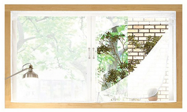 [써머쿨] 지퍼식 창문용 방충망화이트_대, 화이트