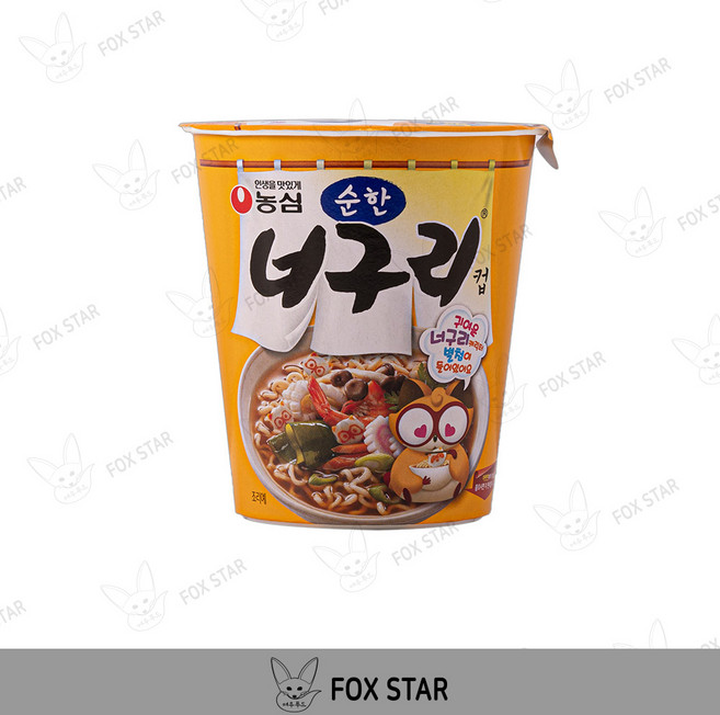 농심 너구리 컵 순한맛 63g, 20개