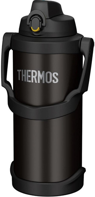 THERMOS 膳魔師 FJQ-3000 不銹鋼真空保冷瓶 大容量 3000cc 運動水壺, 黑色, 1個