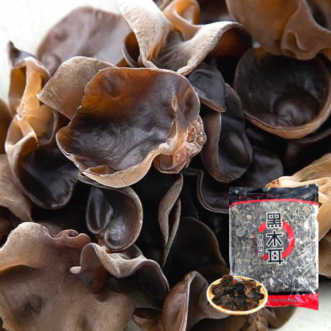 유기농 한잎씩 손질한 흑목이 버섯 1KG 건목이