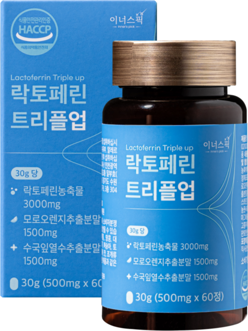 락토페린 트리플업, 60정, 1개