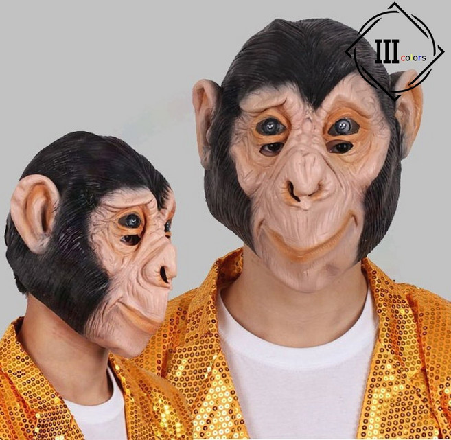 웃긴 엽기 원숭이 가면 생일 파티 몰래 카메라 방송 소품, 1개, 상세페이지 참조