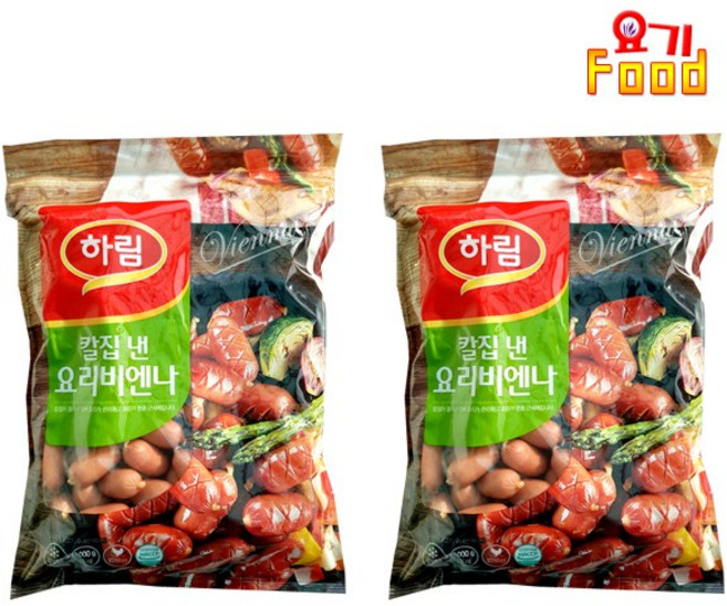 [요기푸드] 하림 칼집 비엔나 1kg, 2개