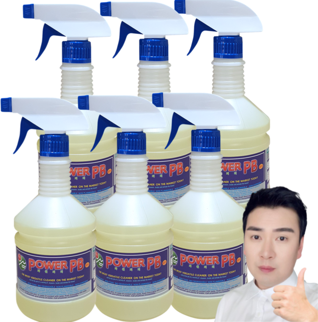 만물상 PB-1 초고농도 냄새안나는 파워피비프로 680ml 6개 식당바닥 후드 기름때제거