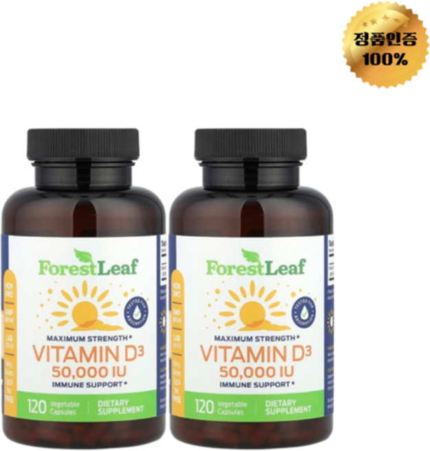 1+1 포레스트리프 비타민D3 50 000IU 베지 캡슐 120정