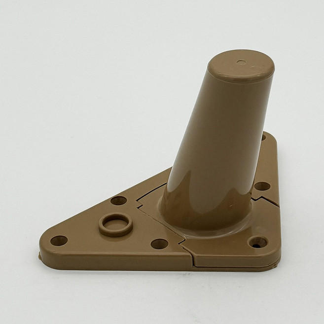 유코스 삼각원형발 분리형 다리 삼각조립발 거실장다리 소파다리 협탁 거실장 테이블 다리 상다리 폴딩박스다리 4개, 삼각 원형발 분리형 아카시아