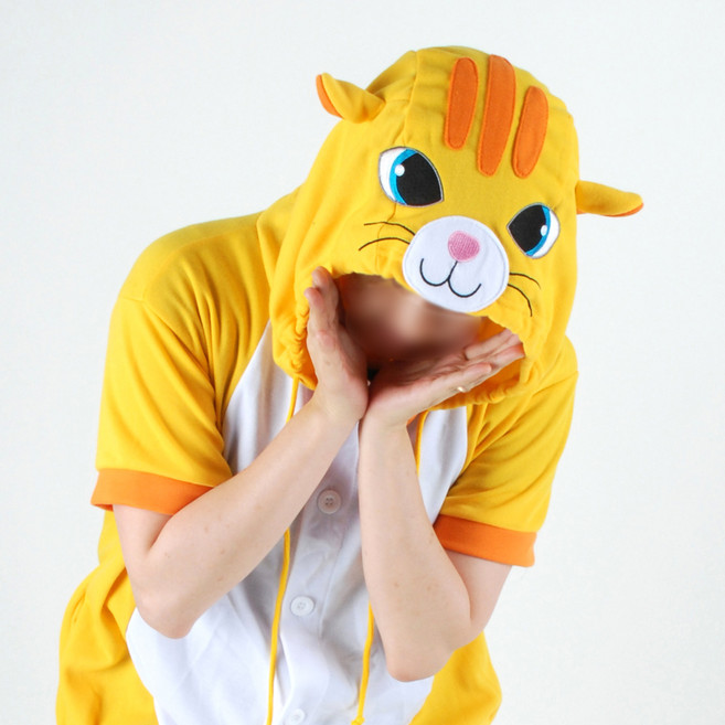 [스위트홀릭]반팔 동물잠옷 - 러블리 옐로우고양이