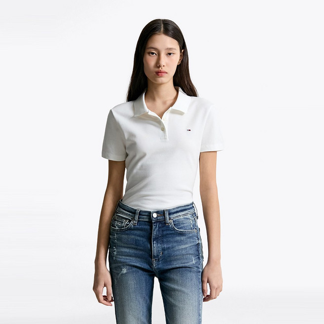 타미힐피거 슬림 에센셜 폴로 셔츠 (T32F1TKT01TWT1YBL)
