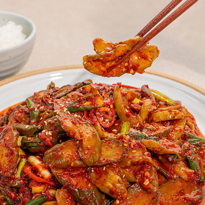 새벽팜 오이지김치 1kg 국산 전라도 김치 참매실 양념, 1개