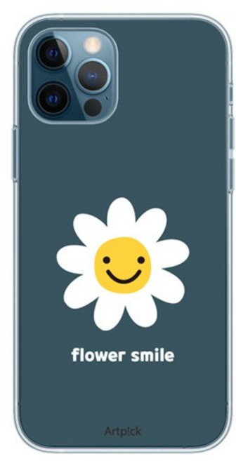 헬리움 스마일플라워 투명젤리 케이스 갤럭시 엑스커버5/M시리즈