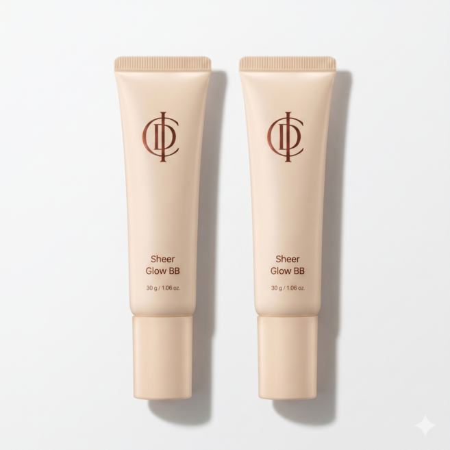 (정품QR인증) 1+1 인셀덤 ICD가품주의 뷰티 쉬어 글로우 비비 (30ml 2개 ) + 거래명세서 인증