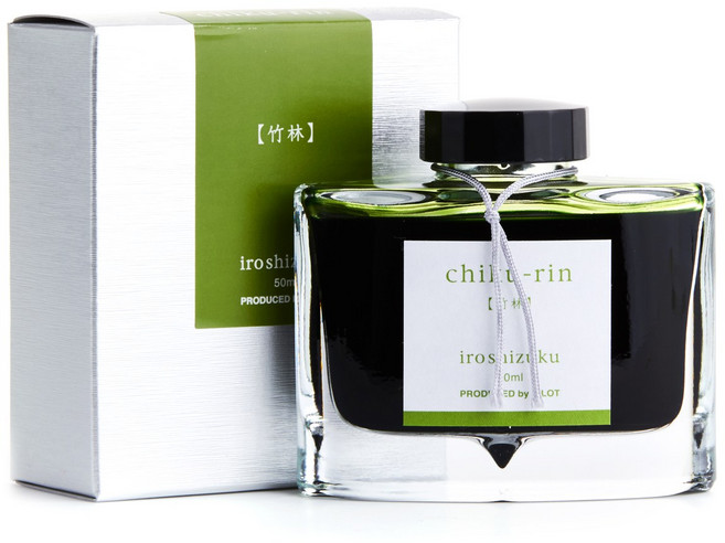 파이롯트 이로시주쿠 병 잉크 죽림 Chiku rin 50ml