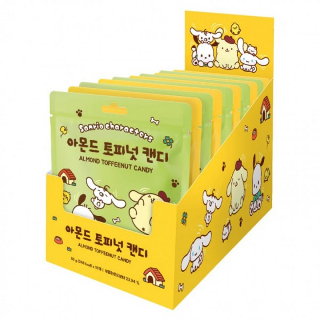 산리오 아몬드 토피넛 캔디 50g (색상랜덤) x 10개