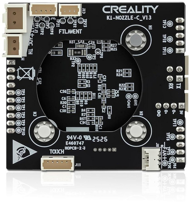 크리알리티 공식 업그레이드 K1C K1 SE MAX 핫엔드 어댑터 플레이트 OEM PCB 노즐 툴헤드 PCBA 보드 교체 키트 Max SE와 호환 가능, K1 Series Hotend Adapter Plate