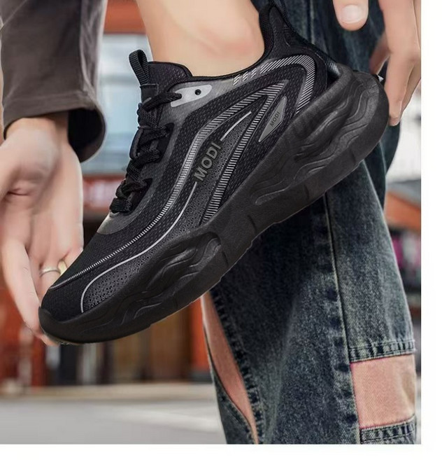 남성 운동화 가죽 방수 쿠션 경량 컴포트화 런닝화 데일리 스니커즈 통기성 발편한