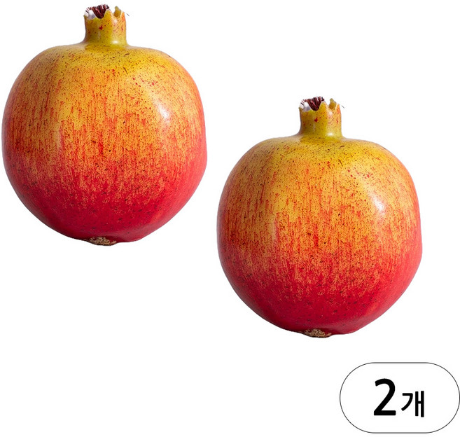 묵직한 석류(무광) 2개 과일 음식 모조 인조 가짜