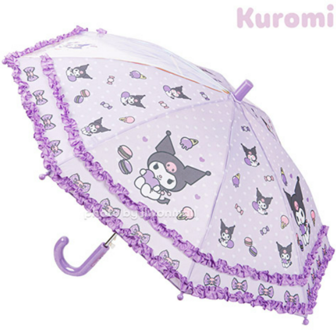 산리오 쿠로미 디저트 이중프릴 40 우산 유아우산 3~4세용