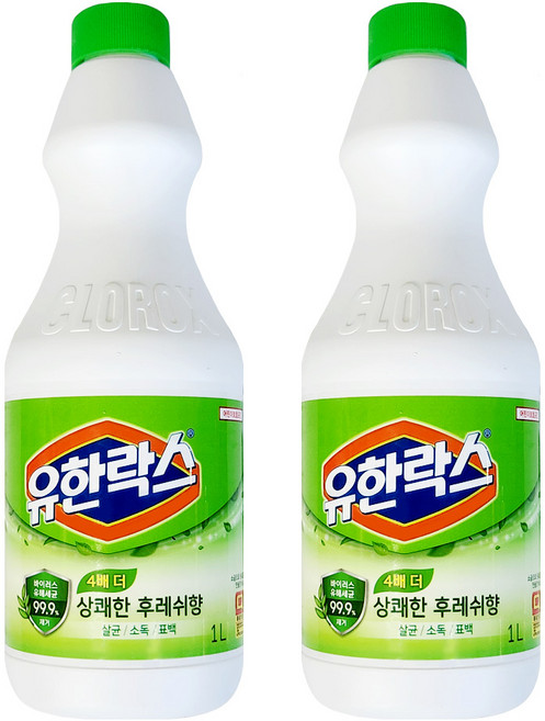 유한락스 후레쉬향 1L X 2개