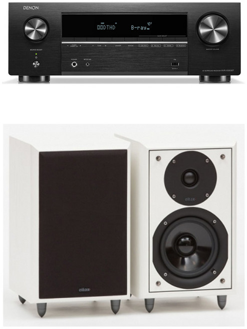 데논 AVR-X580BT + 엘탁스 Monitor 3 MK2 블루투스 하이파이 오디오, 블랙