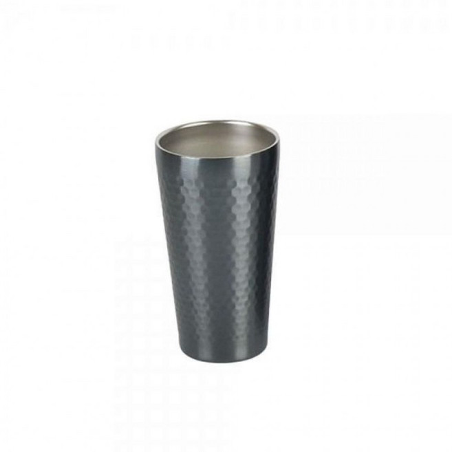 벌집무늬 이중진공 블랙컬러 스텐컵 350ml, 상세페이지 참조, 1개