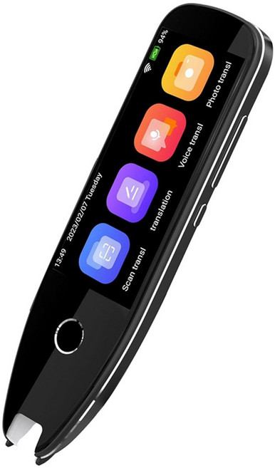 번역 펜 읽기 도구 텍스트 음성 스캐닝 펜 및 사진 기능이 있는 스마트, Black, 1개