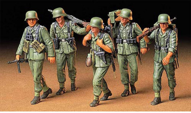 (35184) 타미야 1/35 일 기관총팀 행군 세트, 1개