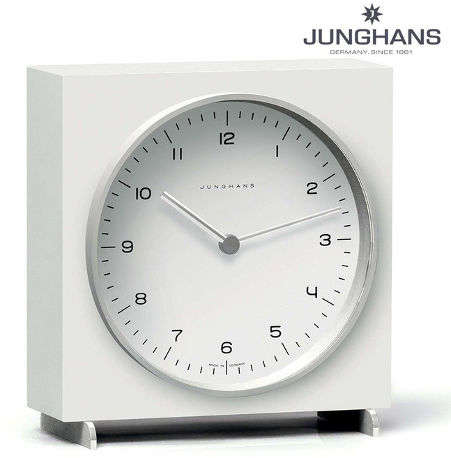 융한스 맥스빌 테이블 시계 Junghans Max Bill table clock 포함, WHITE