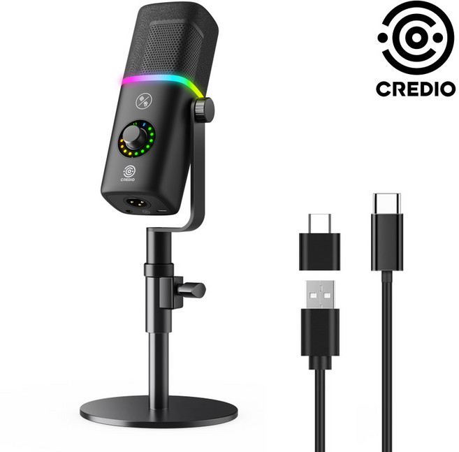 크레디오 게이밍 유튜브 지능형 노캔 마이크 USB XLR 하이앤드 고성능 프로톤2(PROTON2)