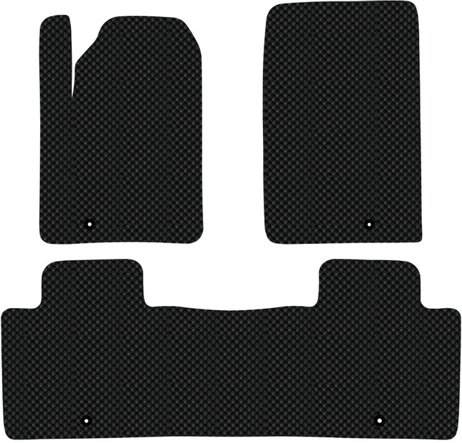 DXSOAUTO 올뉴 렉스턴 (2020.10~) 전용 3D 엠보싱 차세대 고무매트 1열2열 세트, 블랙, 304_7 올뉴렉스턴