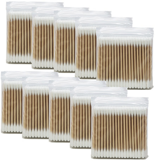 그린모닝 고급면봉 면봉사각케이스, 면봉 고급(1000개), 100개입, 1개