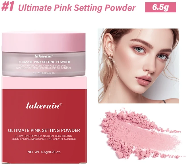 얼티밋 블러링 세팅 파우더 여행용 24시간 샤인 매트 컨트롤 오일 텍스처 브라이트닝 컴플렉션 메이크업