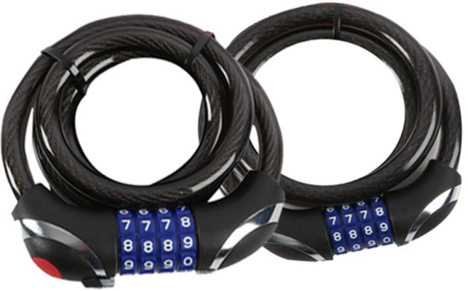 베스토 케이블락 3종 라이트기능 자전거 자물쇠, 케이블락 B-CL1510, 1개