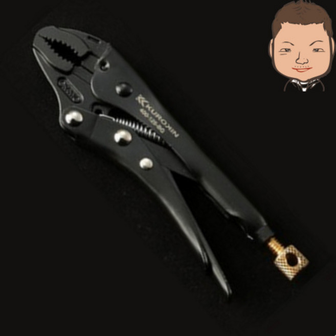 쿠로킨 바이스 그립 락킹 플라이어 5인치 400-125-BG, 1개