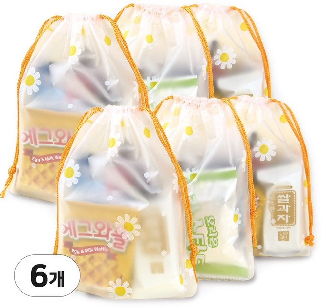 한봄 단체선물 과자꾸러미 간식구디백 개별포장간식 과자 선물, 6개, 10종