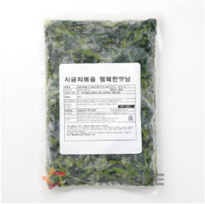 아워홈 시금치볶음, 1개, 1kg