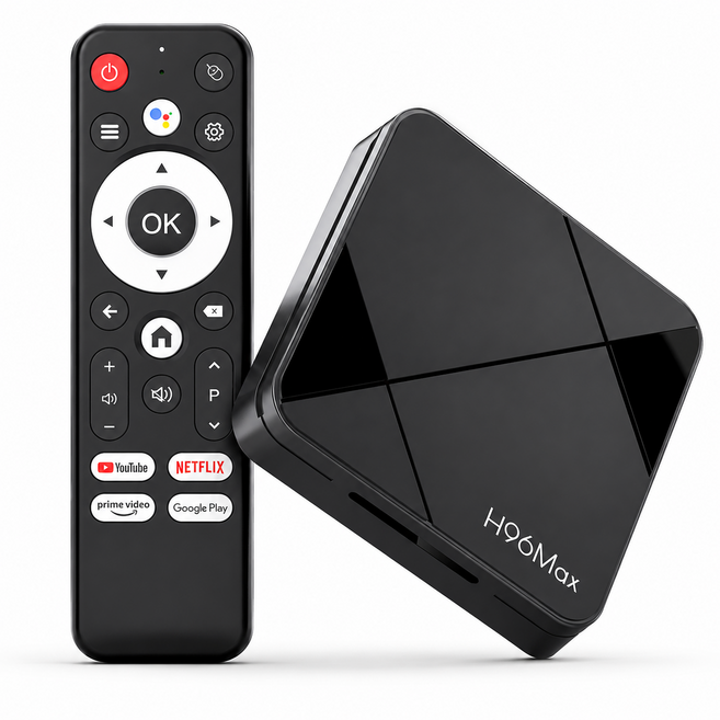 LOVFIR 4K UHD 안드로이드 TV 박스 OTT 셋톱박스 스마트TV 변환기 와이파이 블루투스 리모컨 포함, 1개, RK3518 안드로이드14 블랙 2+16G