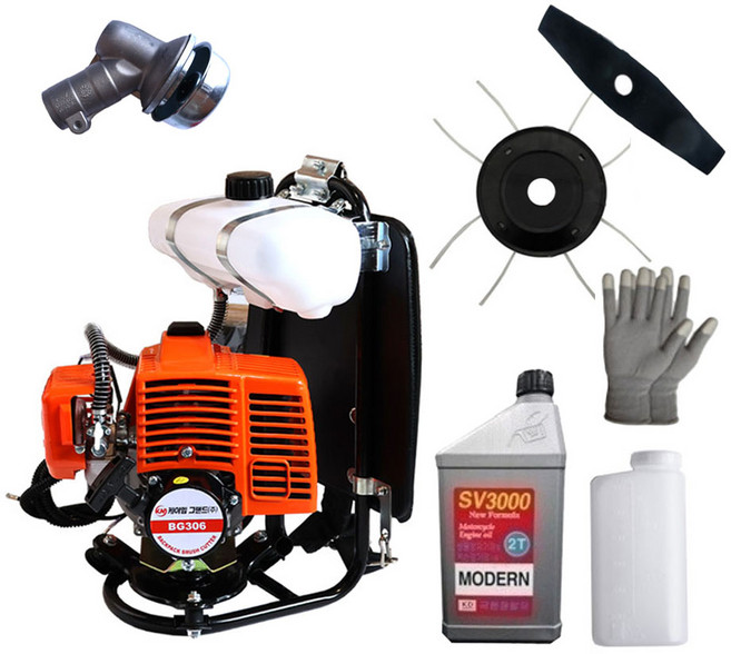 초특가 신제품 KM그랜드 엔진 예초기 BG306 2행정 벌초 동력 배부식 수동 나일론커터 2T오일 포함, 1개